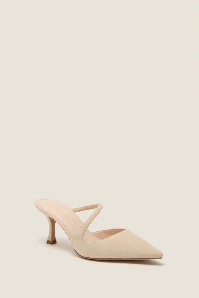 Nude Suede Mimi Heels | Tuckernuck (US)