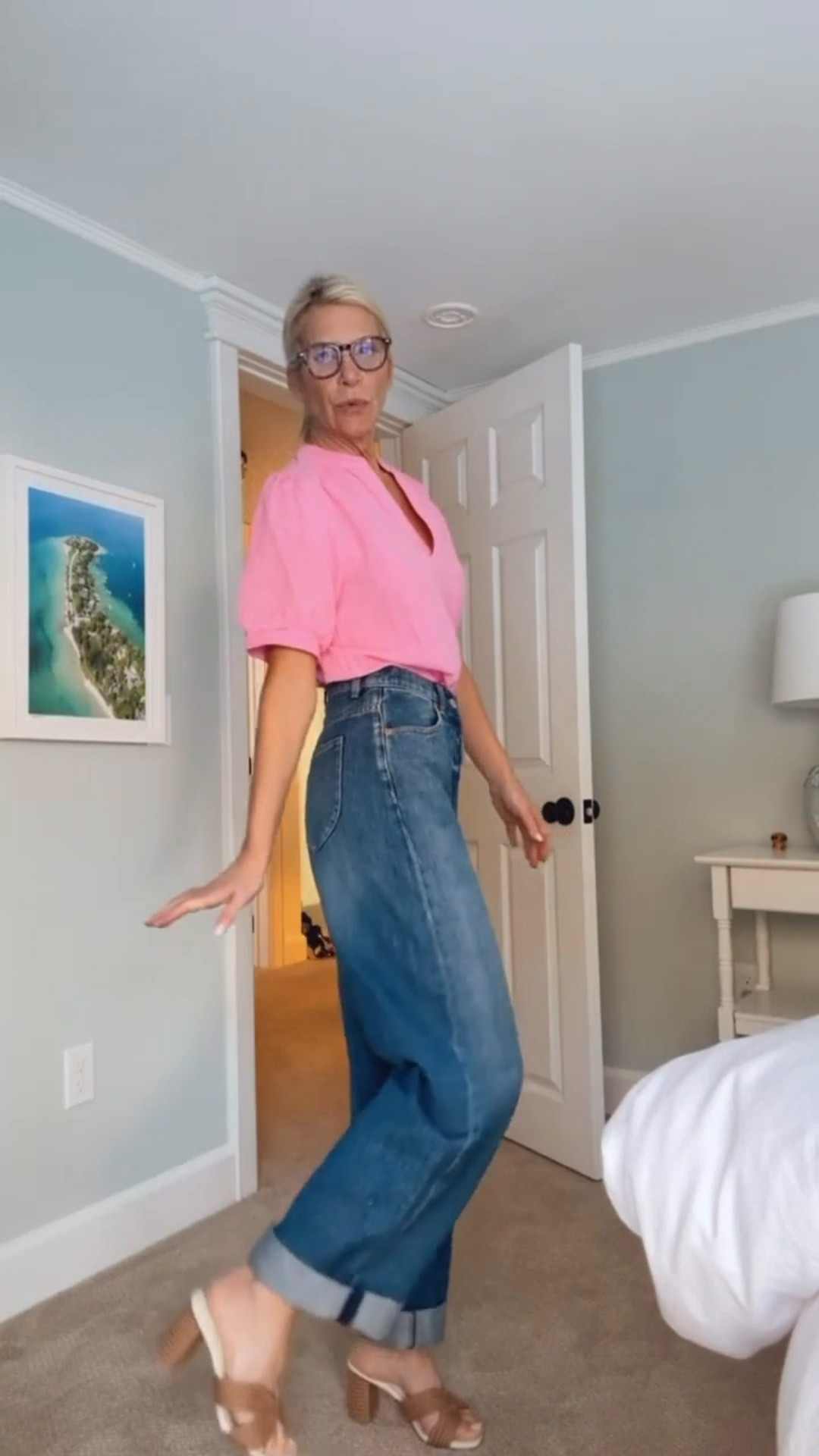 Retro polish meets cool barrel energy. Relaxed, flattering, and a little unexpected (my favorite kind).

#LTKootd #LTKOver40