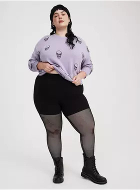 Full-Length Fishnet Legging | Torrid (US & Canada)