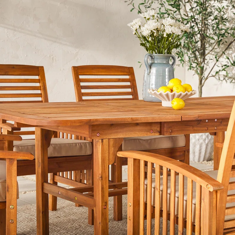 Tournesol 6 Piece Extendable Dining Set with Cushions | Wayfair North America