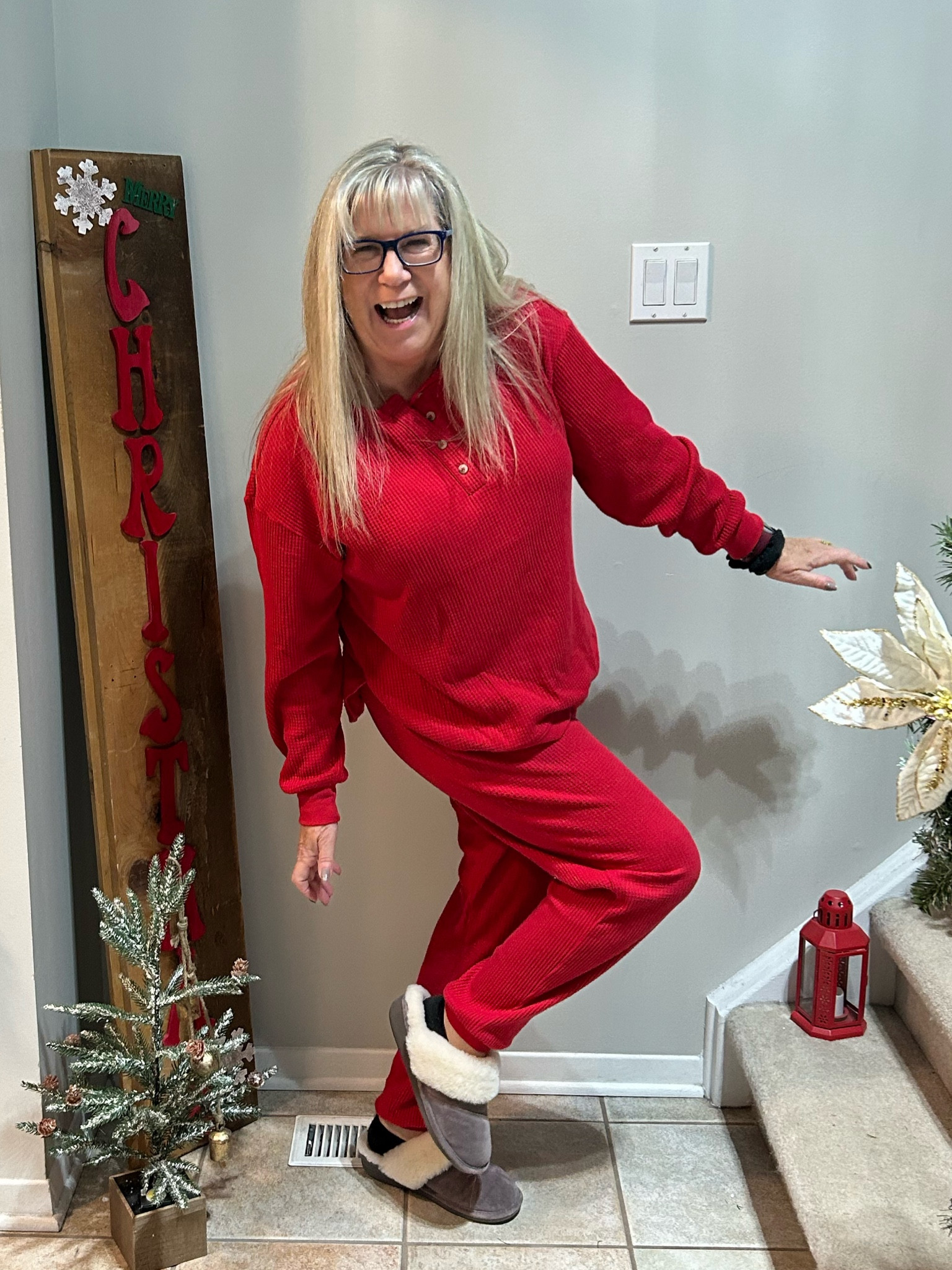 Getting my ho ho ho on. Ready for some Black Friday shopping in my comfiest of clothes 

#LTKmidsize #LTKover40 #LTKHoliday