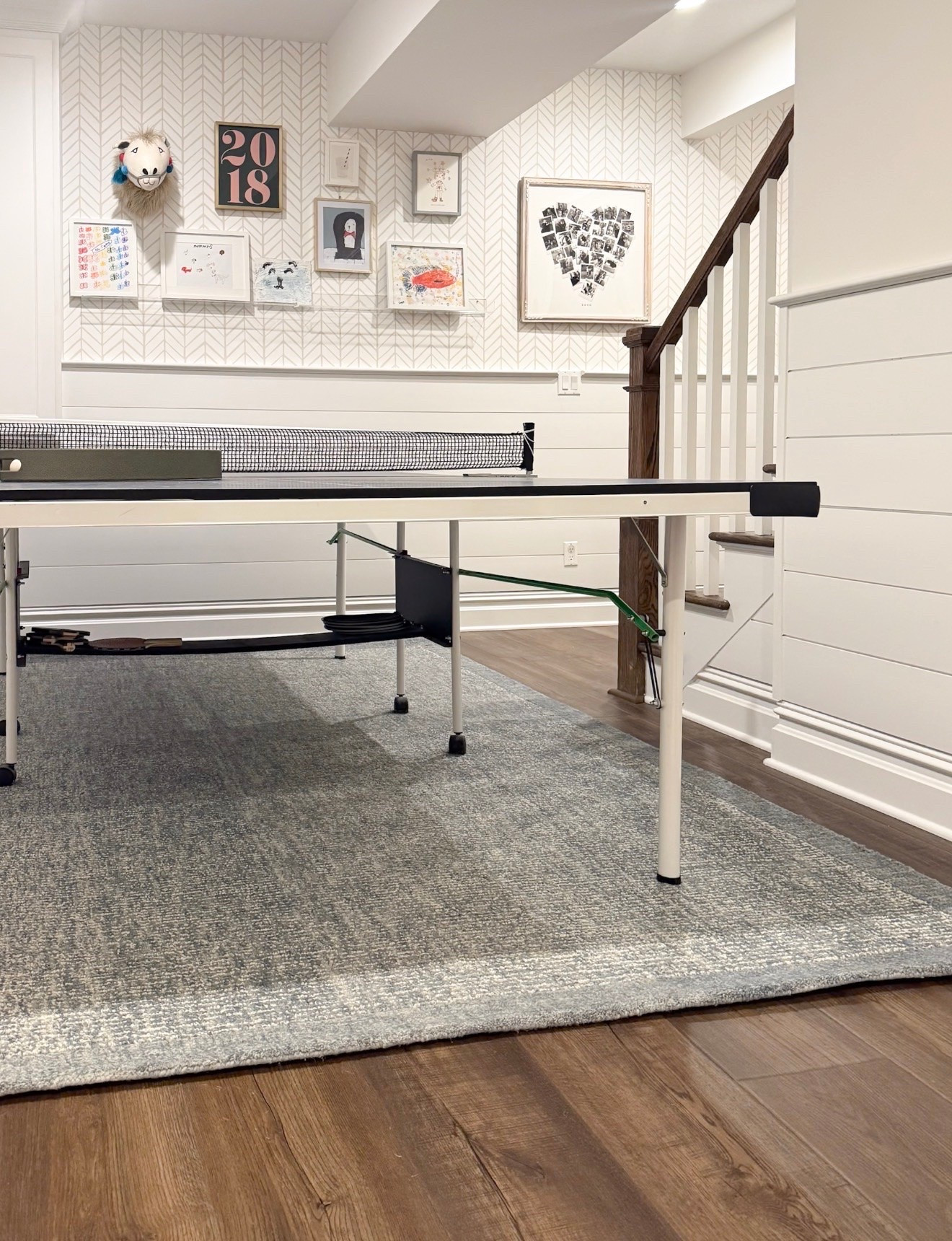 This rug was the perfect choice for our game room because it adds softness underfoot while still keeping the space casual and kid friendly. The muted blue gray tones and subtle pattern work beautifully with the warm wood floors without taking away from the rest of the room.

game room rug, playroom area rug, blue gray rug, neutral area rug, family room rug, kids playroom decor, patterned area rug, basement game room, family friendly rug, game room decor, girlonthehudson

#LTKSeasonal #LTKHome