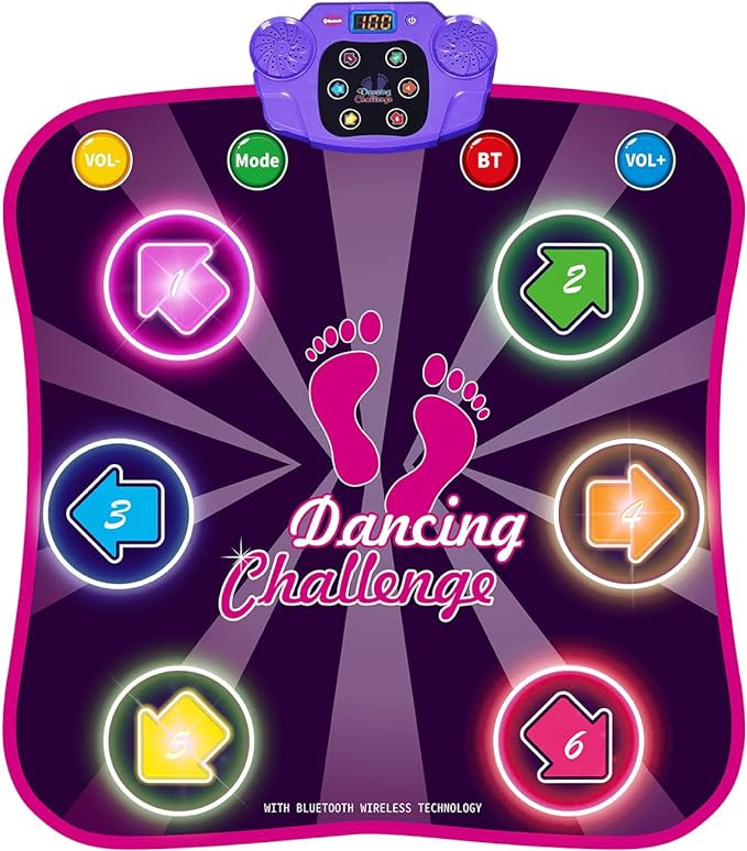 Kids Dance Mat for Girls - Toys for 4 5 6 7 8-10 Year Old Girl Birthday Gifts - Girl Toys for Age... | Amazon (US)