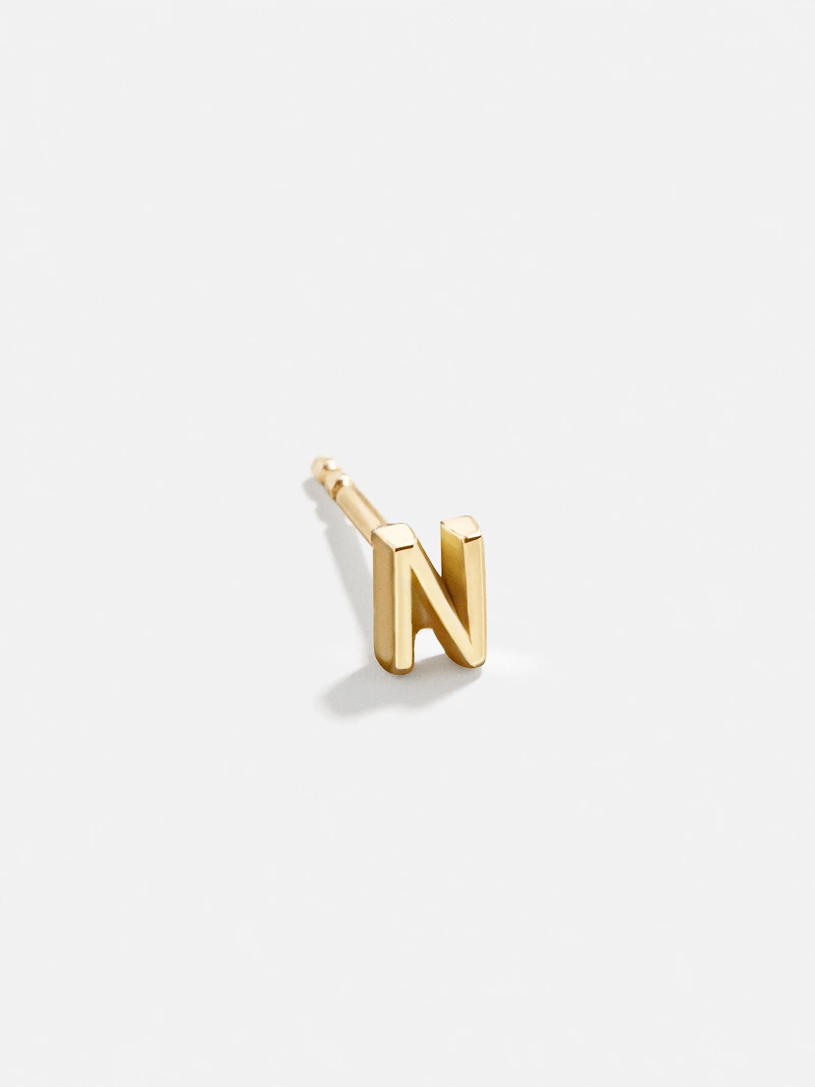18K Gold Single Initial Earring | BaubleBar (US)