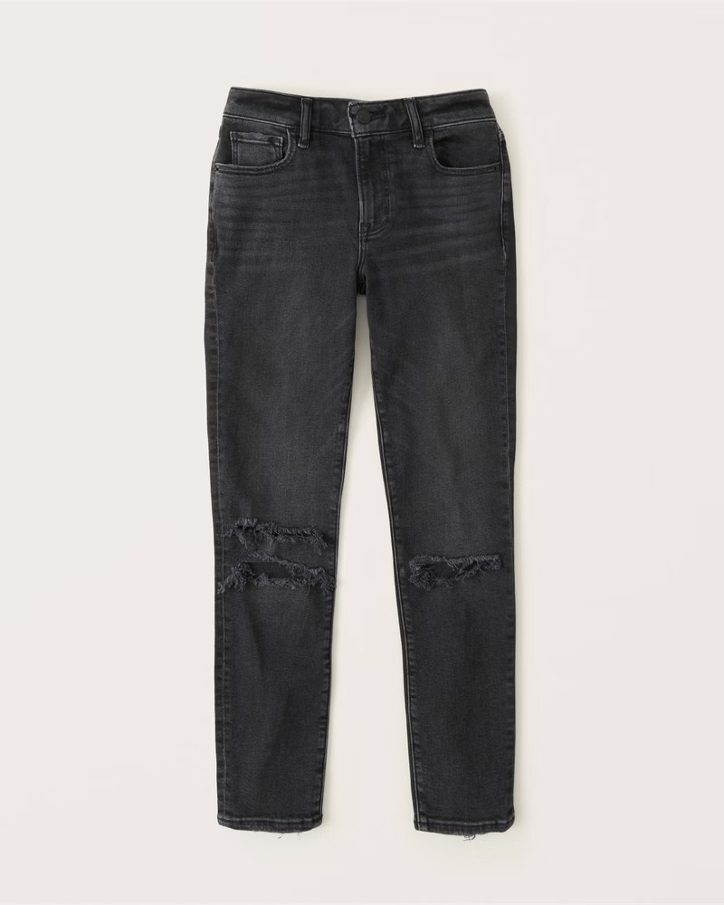 Mid Rise Super Skinny Ankle Jean | Abercrombie & Fitch (US)