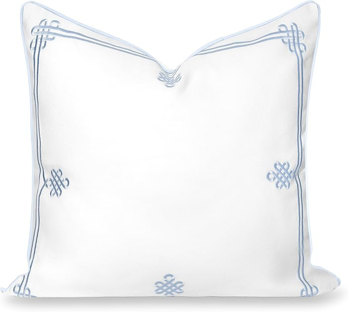 Hofdeco Premium Grandmillennial Coastal Hampton Patio Indoor Outdoor Throw Pillow Cover Only, 22"... | Amazon (US)