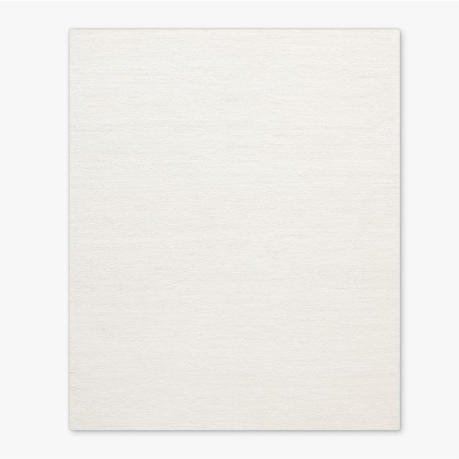 Tama Handloomed Warm White Merino Wool Area Rug 12'x15' | CB2