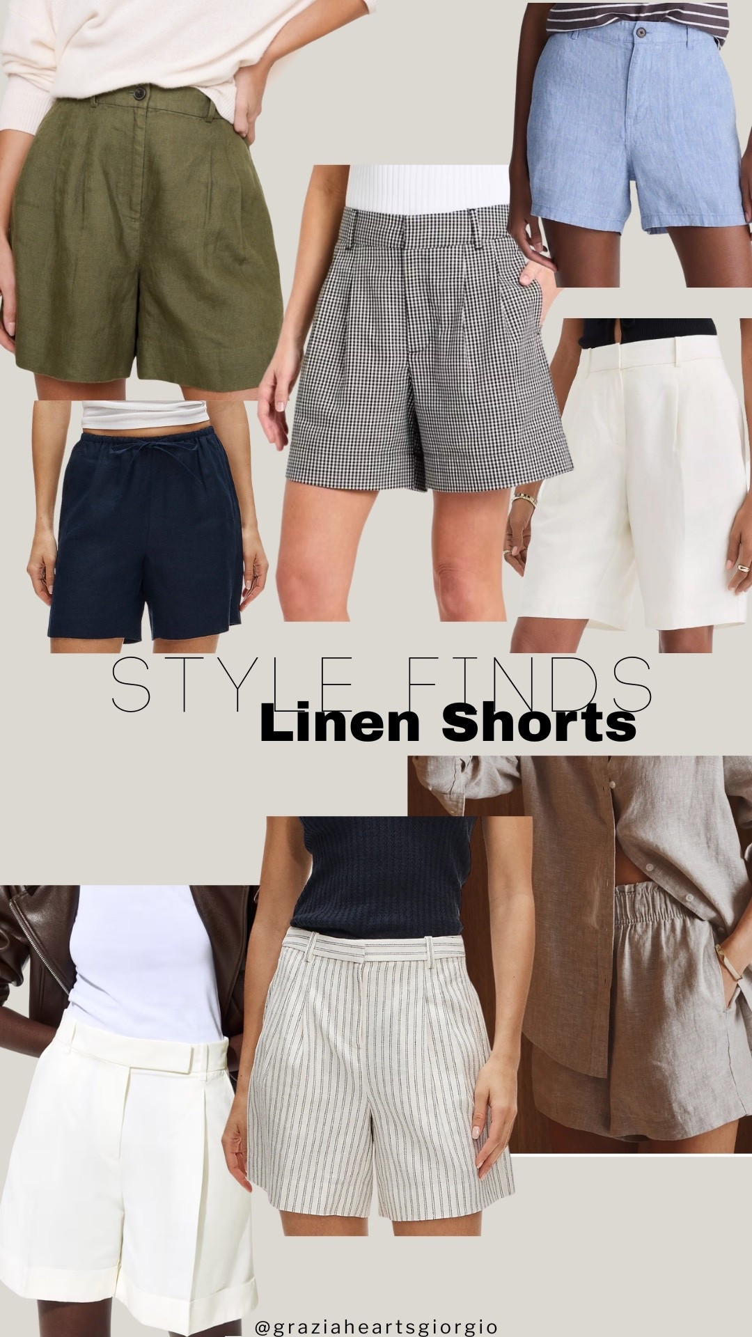 Linen Shorts Round Up - By request! 
.
.
#linen 