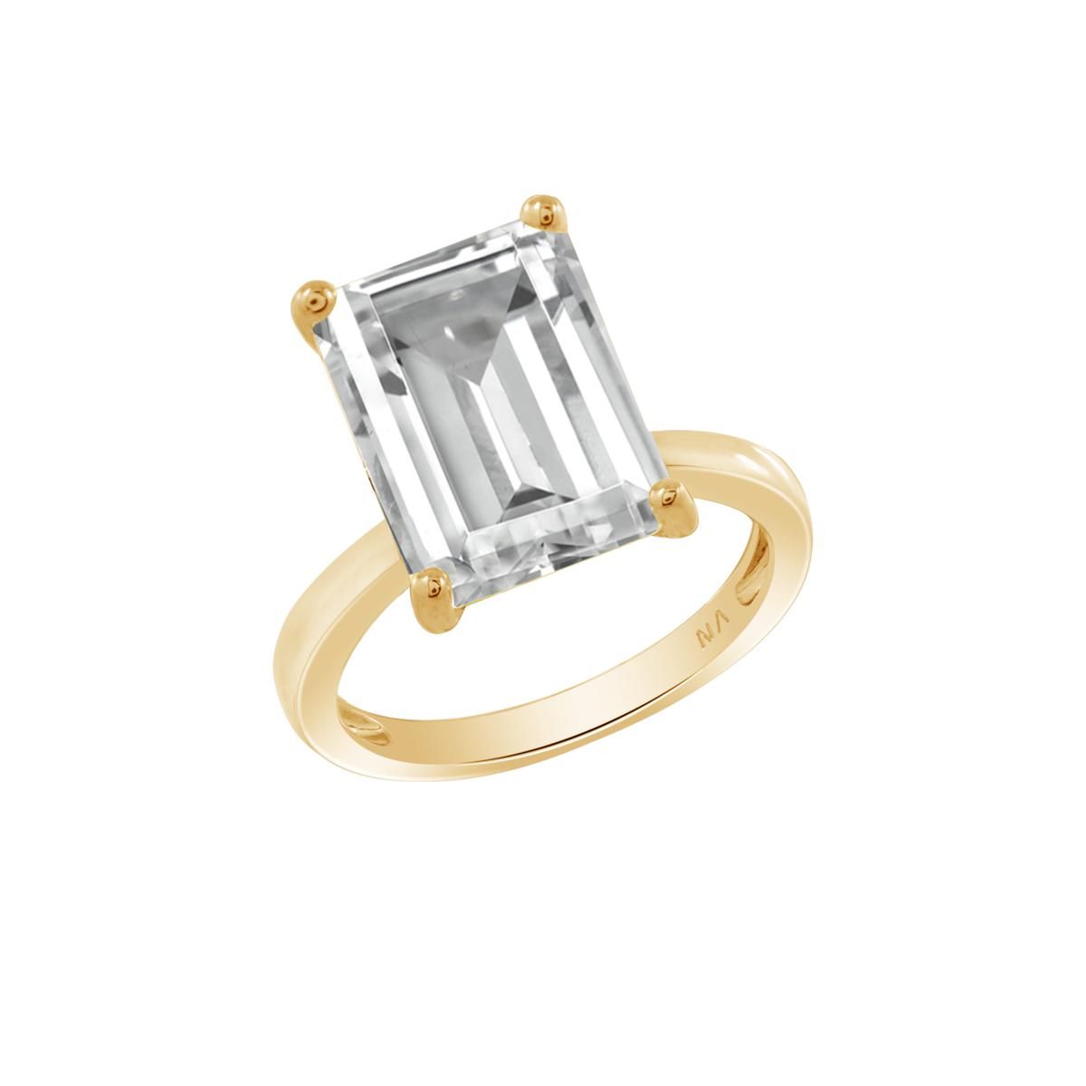 Radiance by Absolute™ 14.10ctw Emerald Cut Solitaire Ring - 23032204 | HSN | HSN