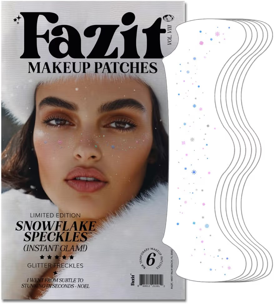 Fazit Makeup Patches - Snowflake Speckles - Glow Up Make-Up Patches - Cute Glitter Makeup Accesso... | Amazon (US)