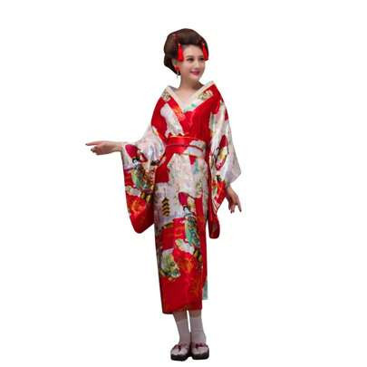 Women's Silk Traditional Japanese Kimono Robe/Bathrobe/Party Robe Costume | SHEIN