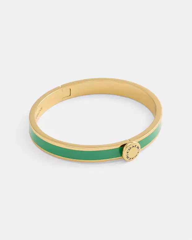 Coach Rivet Enamel Hinged Bangle | Coach Outlet US