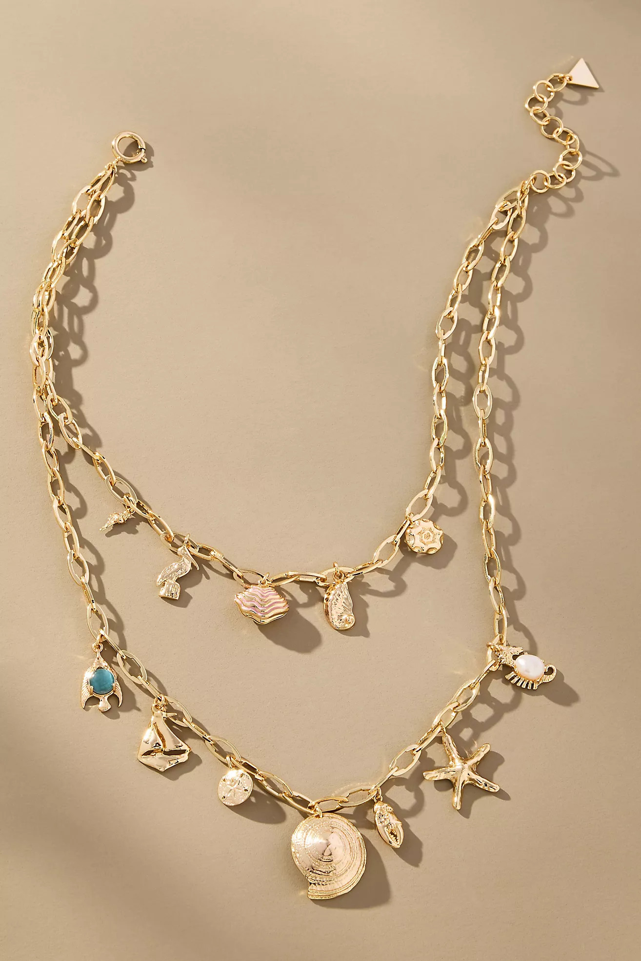 Summer Icon Layered Charm Necklace | Anthropologie (US)