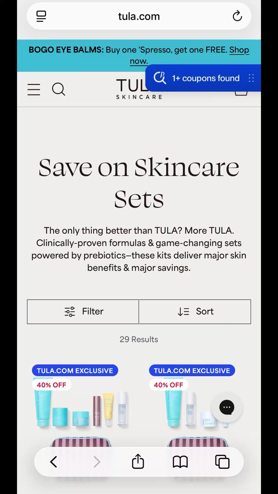 We’re one week out from Christmas! Anyone else still looking for gifts?

Save up to 50% on Tula’s gift sets PLUS BOGO on under eye balms✨

Spend $100 and also receive a mystery bundle to keep for yourself 😉

#LTKGiftGuide #LTKHoliday #LTKselfcare