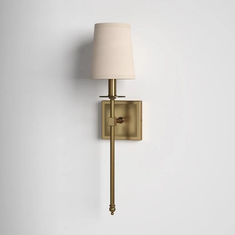 Jillian 1 - Light Dimmable Warm Brass Wallchiere | Wayfair Professional