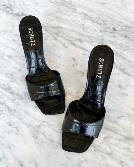 Black heeled sandals (TTS) #sandals

#LTKstyletip #LTKshoecrush #LTKunder100