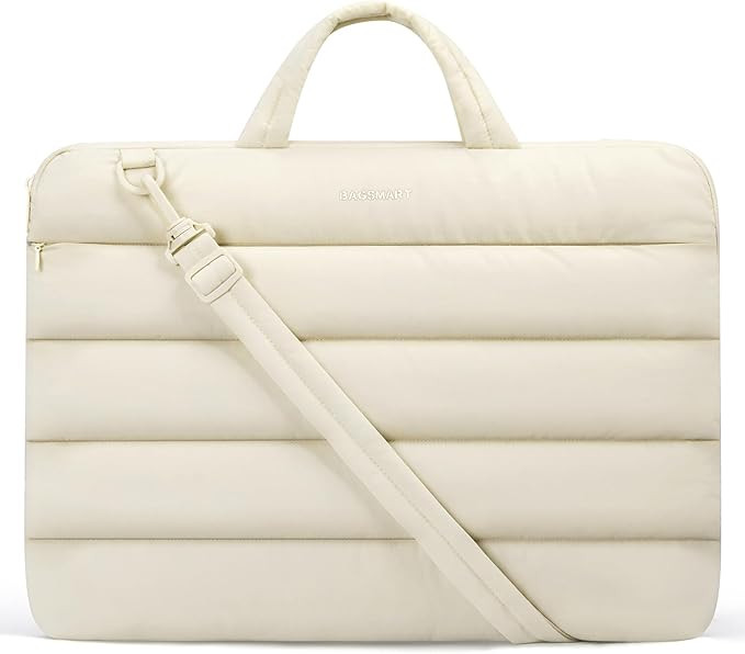 BAGSMART 15-16 inch Laptop Case Sleeve with Shoulder Strap, Fluffy Laptop Bag with Handle, 15.6 i... | Amazon (US)