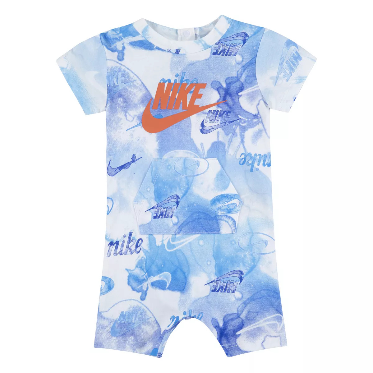 Baby Boy Nike Tie-Dye Graphic Romper | Kohl's