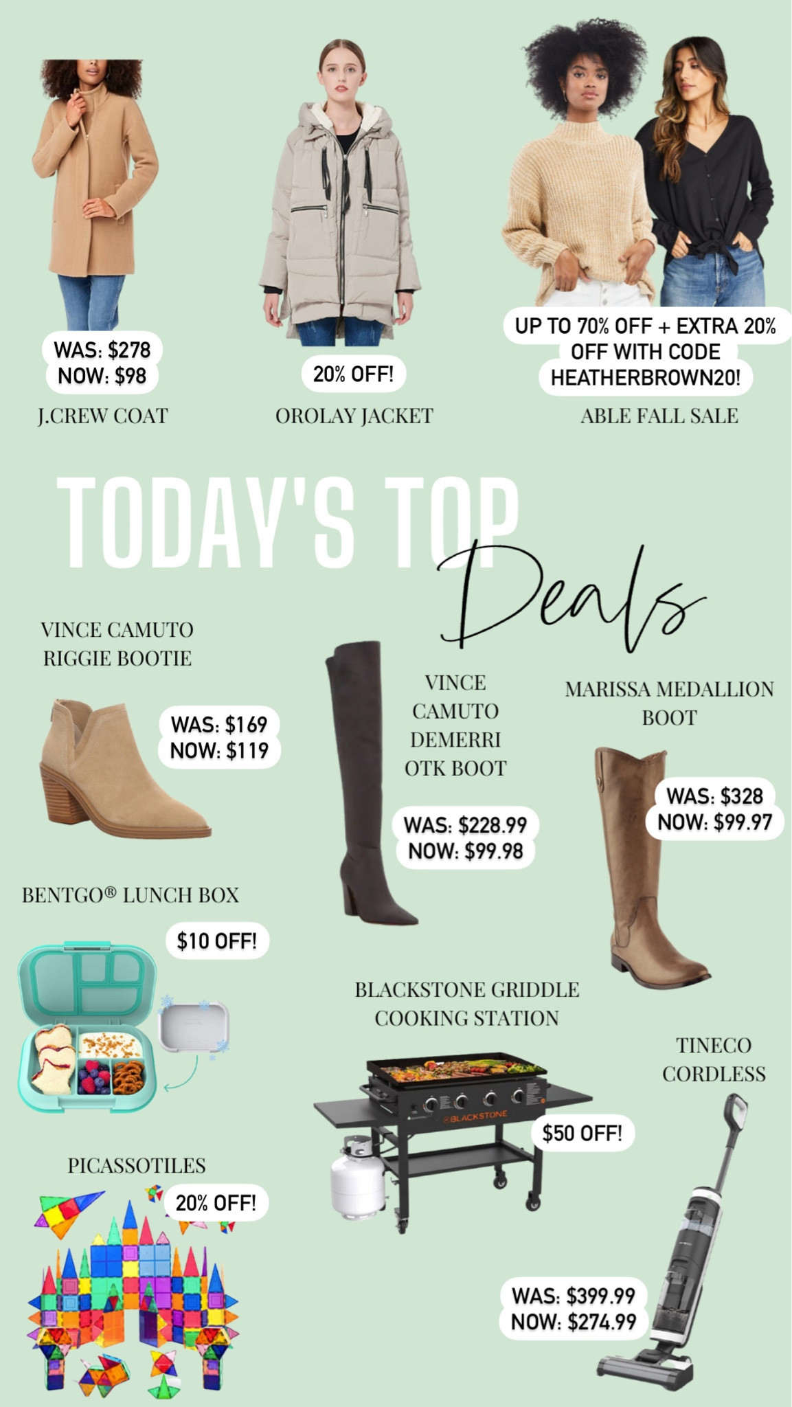 Christmas gift guide // gifts for her // boots // bentgo // blackstone grill // Tineco // Able fashion // orolay jacket // jcrew coat 

#LTKGiftGuide #LTKHoliday #LTKsalealert