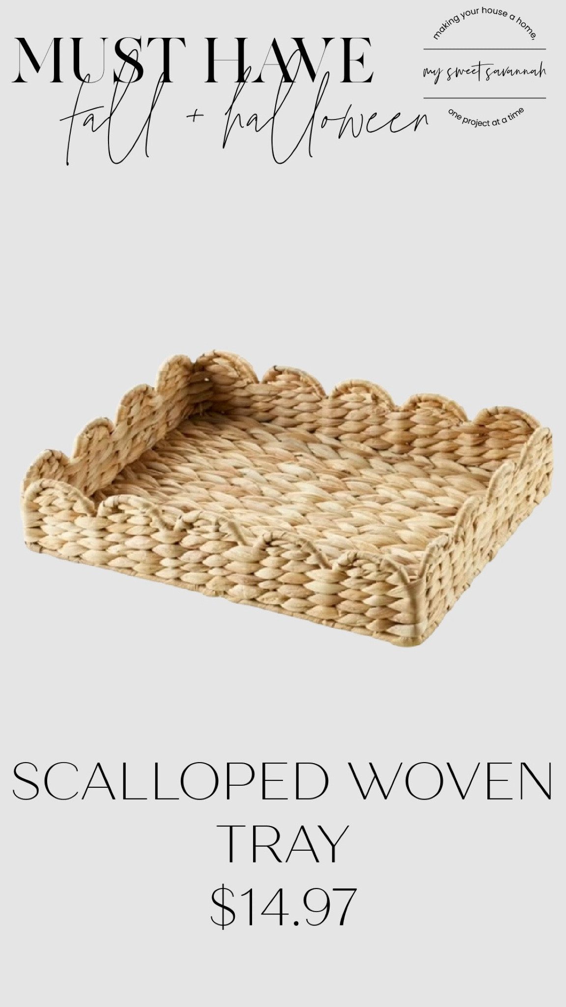 This scalloped rattan tray from Walmart is under $15 and adds a stylish touch to any space! Perfect for serving, organizing, or displaying your favorite decor, its chic design and affordable price make it a must-have. Tap to shop this budget-friendly find! #WalmartFinds #RattanTray #HomeDecor #LTKHome

#LTKFindsUnder50 #LTKSaleAlert #LTKHome