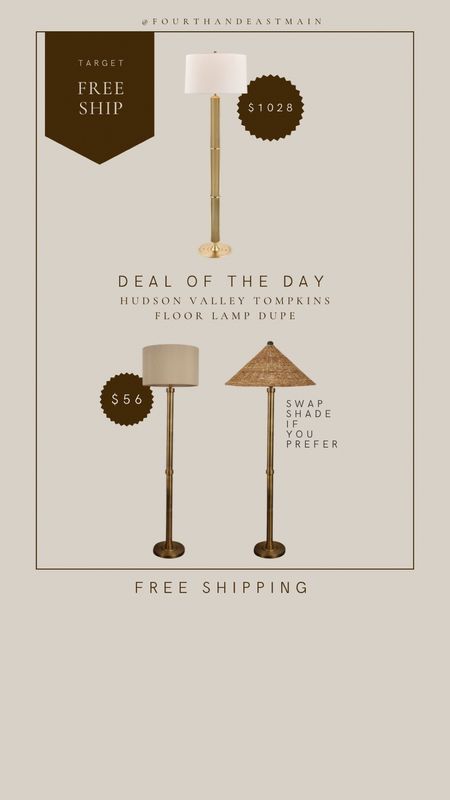 great deal of the day find this morning!!! dupe to the hudson valley tompkins lamp for almost $1,000 less. change the shade if you prefer! rattan shade is on sale as well

studio mcgee
amber interiors
amber interiors dupe
deal of the day 

#LTKhome