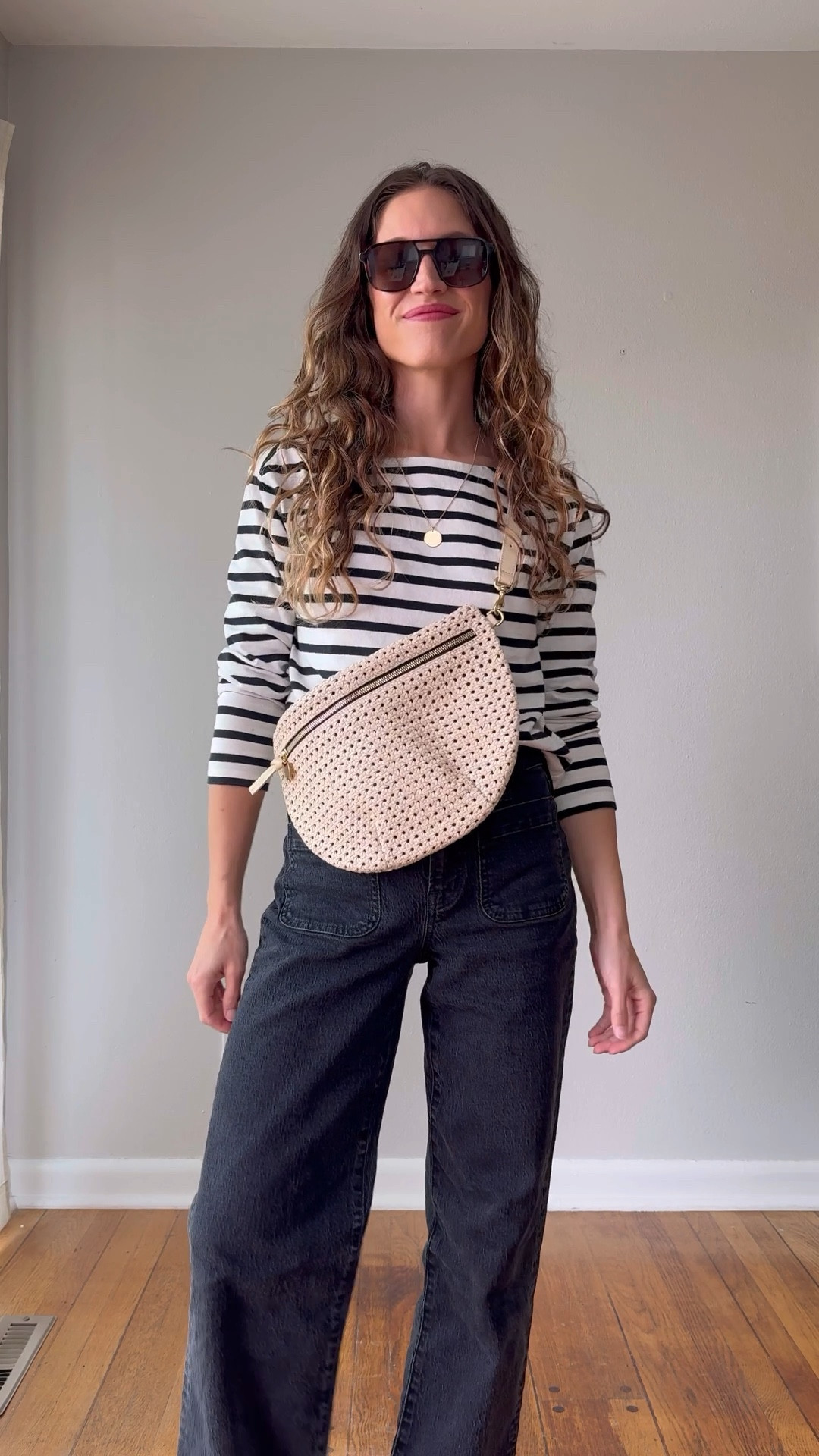 Fall Capsule: Day Twenty 🍂

Everlane top, XS, TTS. Madewell jeans, 24P, I took my smaller size. Adidas Sambas, TTS. Quince jacket,  XS, TTS. Clare v. Bag, Quince sunglasses. Mila Coin Necklace from Sheena Marshall Jewelry, STITCHANDSALT for $10 off  

#LTKOver40 #LTKSeasonal #LTKFindsUnder100