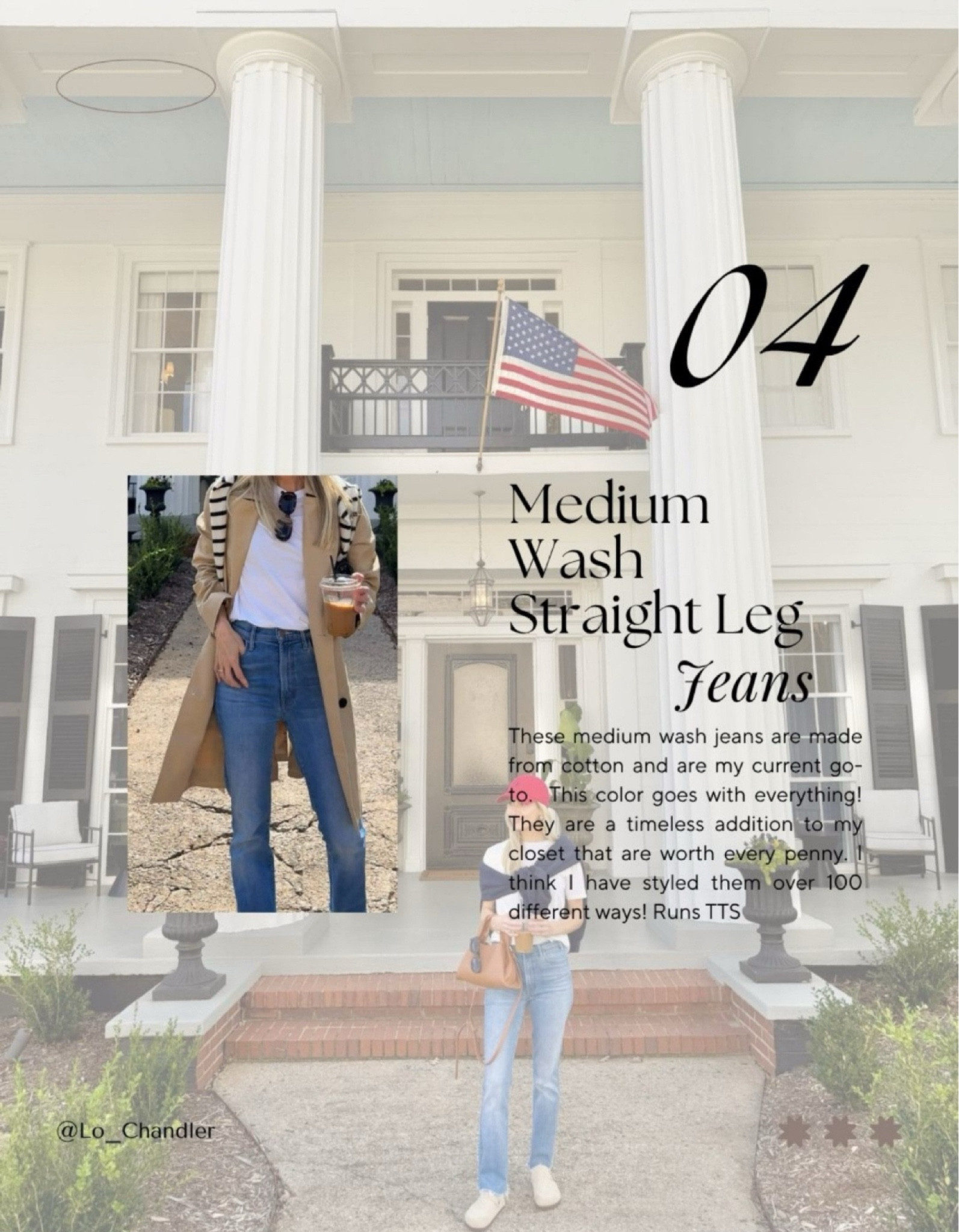 A good pair of straight leg jeans are must for a capsule wardrobe! 

Capsule wardrobbe