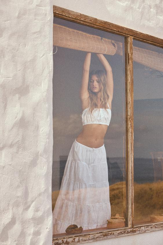 TIERED MAXI SKIRT$ 59.90Oyster-white | 4391/441/251Add to cartAddMid-rise long skirt with elastic... | Zara US