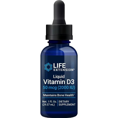 Liquid Vitamin D3 2000 IU by Life Extension  -  1 fl oz Liquid | Target
