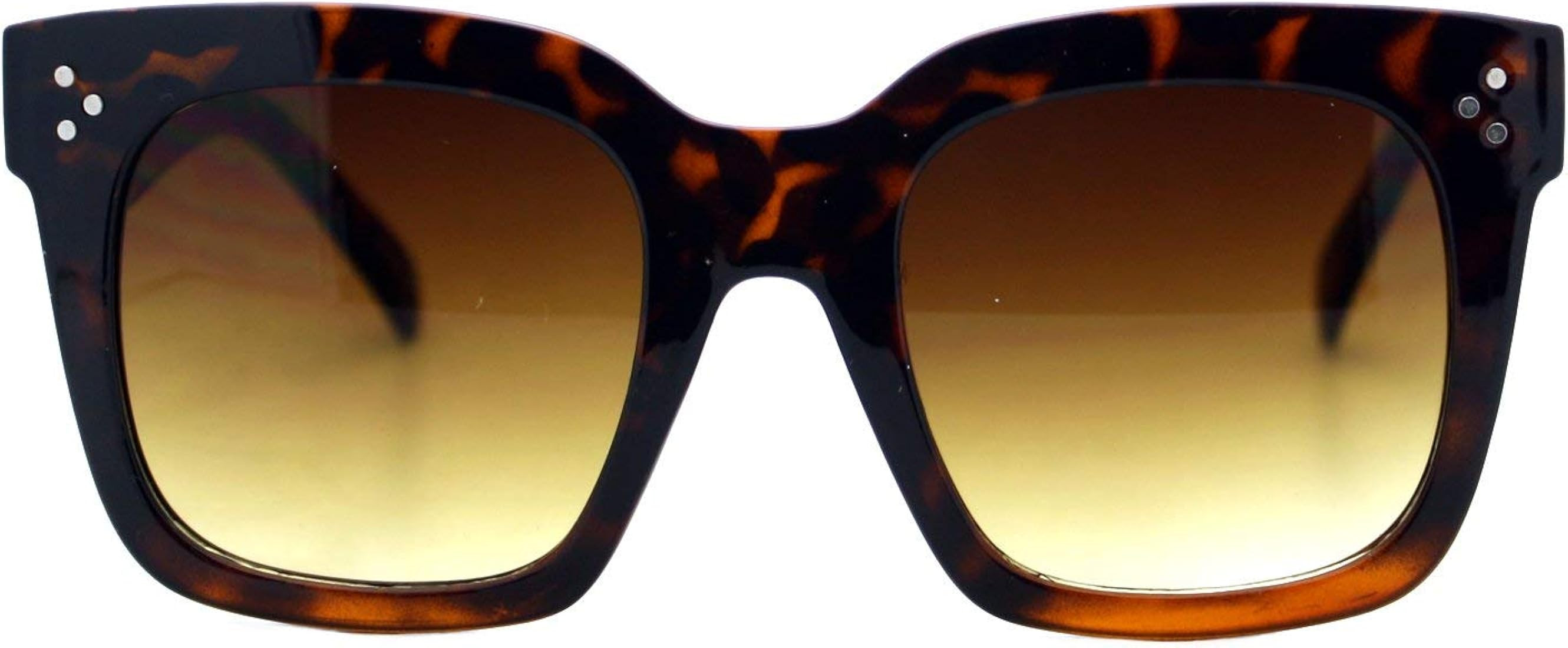 JuicyOrange Womens Oversized Fashion Sunglasses Big Flat Square Frame UV 400 | Amazon (US)