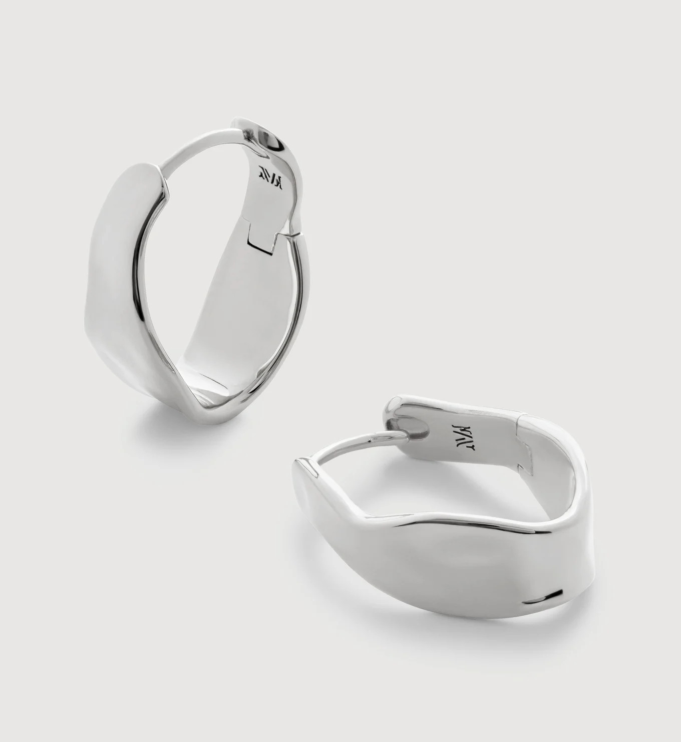 The Wave Medium Hoop Earrings | Monica Vinader (Global)