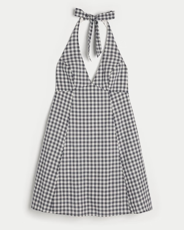 Women's Open Back Halter Mini Dress | Women's Clearance | HollisterCo.com | Hollister (US)