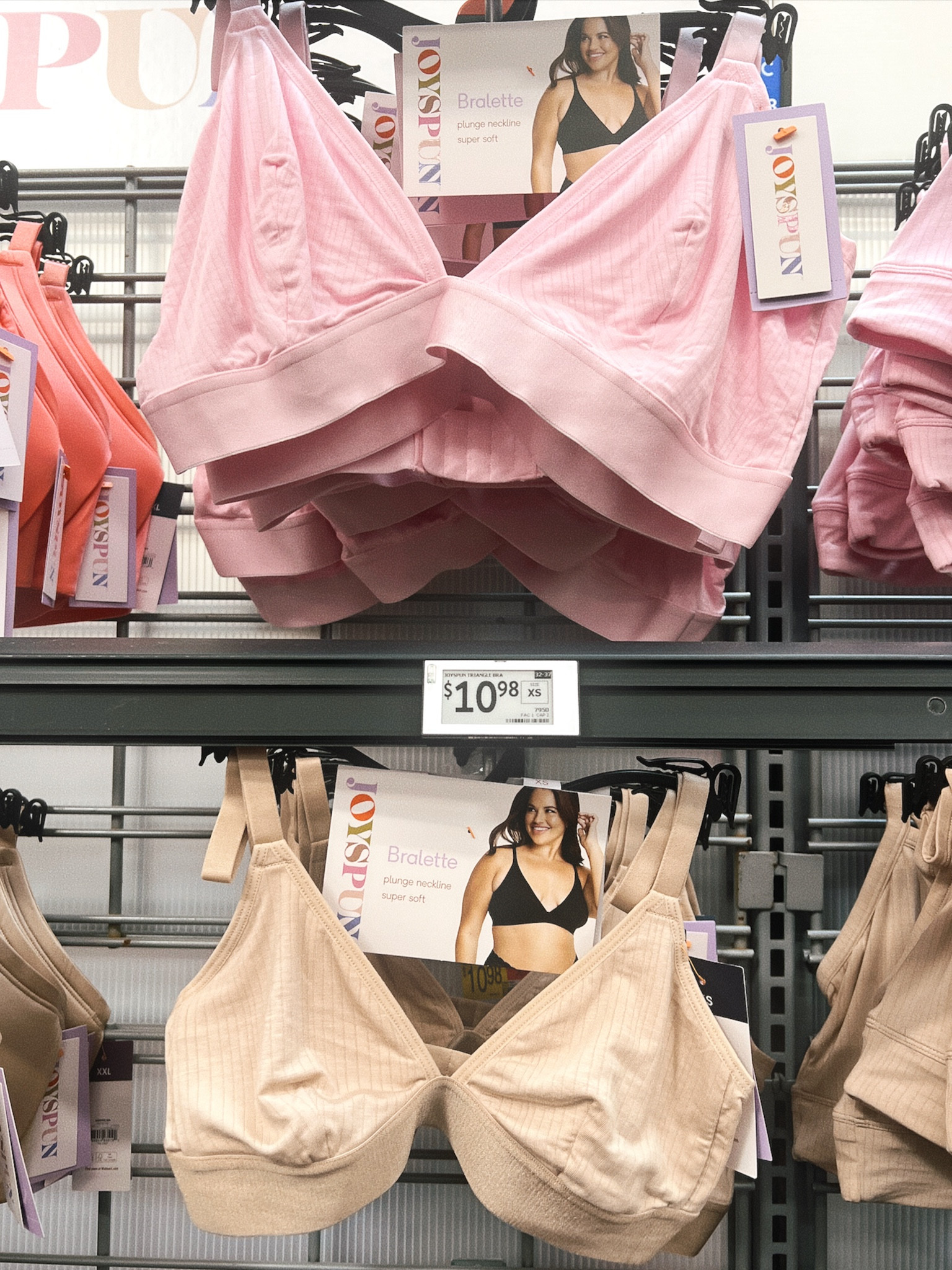 I was shopping in Walmart earlier and touched the material of this $11 Joyspun bra and ladies.. it is quite literally the same material as one of my favorite $30 Aerie bras but for way cheaper

#LTKFindsUnder100 #LTKStyleTip #LTKFindsUnder50