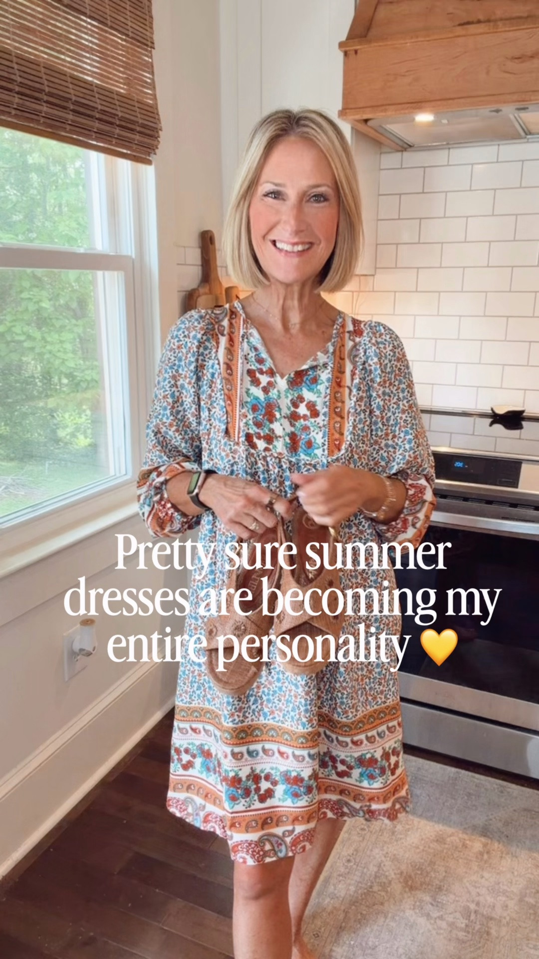 The cutest easy breezy summer dress!  So lightweight and comfy. 
Wearing a small.  Comes in other prints.

#LTKgrwm #LTKOver40 #LTKootd