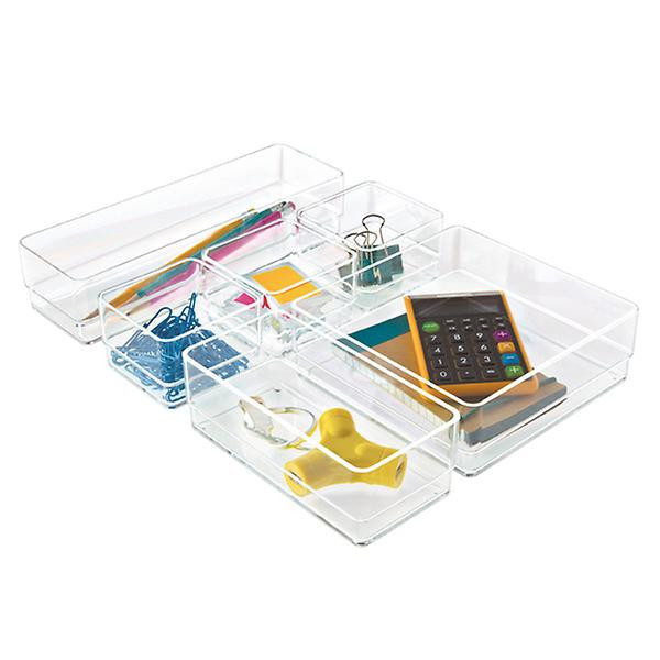 Luxe Acrylic Drawer Organizer Set | The Container Store