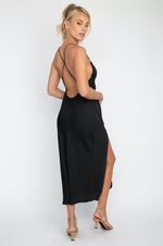 Harper Slip Dress in Black | RESA