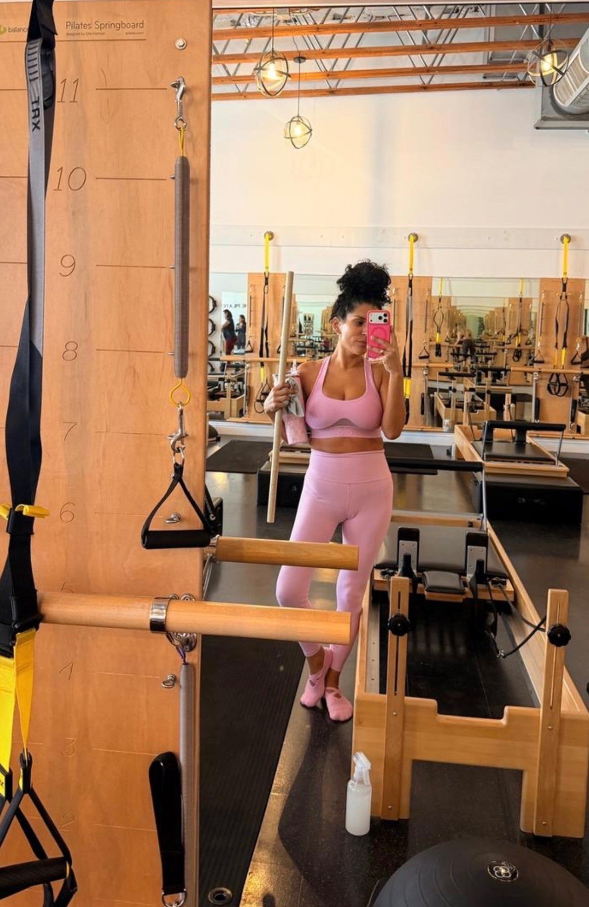 Pretty in pink and ready for Pilates! 🩷✨ This matching pink workout set is the perfect mix of comfort, style, and confidence. From the supportive sports bra to the flattering high-waisted leggings, every detail makes studio days a little more fun!

#PilatesOutfit #PinkActivewear #MatchingWorkoutSet #PilatesStyle #WorkoutOutfit #AthleisureStyle #FitnessFashion #PinkWorkoutSet