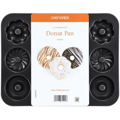 CHEFMADE Donut Pan, Nonstick 12 Cavity Pattern Doughnut Pan for Baking | Wayfair North America