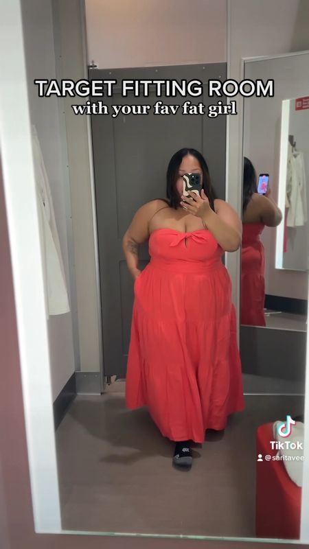Target fitting room trying on some dresses and spring sets you need in your wardrobe. 

White dress- XXL 
Salmon Dress- XL
Linen Set-XXL 

#LTKcurves #LTKSeasonal