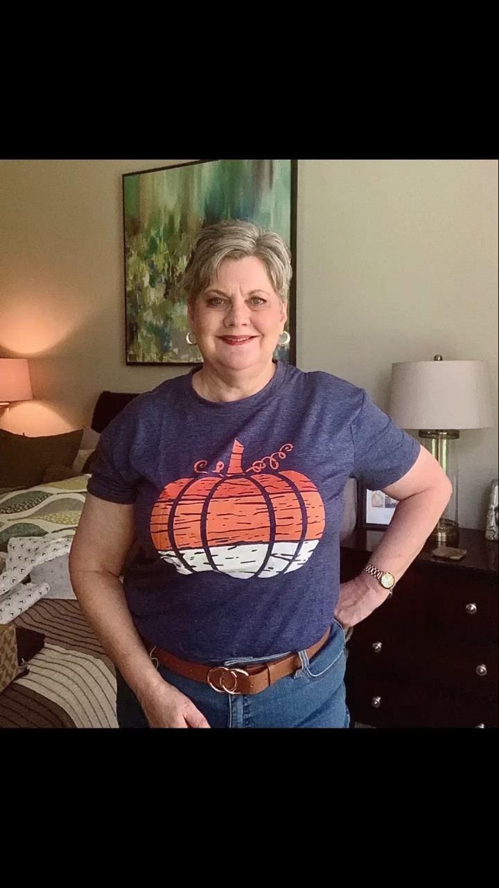 #falloutfits

Almost fall but it’s still warm. These seasonal graphic tees from Amazon are just the thing.

There are so many designs! Check my post for more!

Outfit 1 with jeans & sneakers.

Added a denim jacket & white western booties to jazz it up!

#LTKcurves #LTKSeasonal