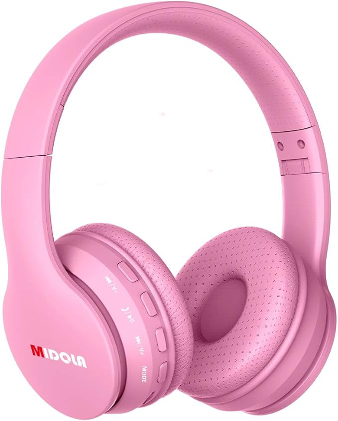 Midola Headphones Bluetooth Wireless/Wired Kids Volume Limit 94dB /110dB Over Ear Foldable Noise ... | Amazon (US)