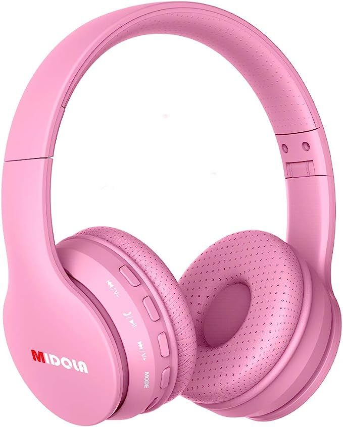 MIDOLA Headphones Bluetooth Wireless Kids Volume Limit 85dB /110dB Over Ear Foldable Noise Protec... | Amazon (US)