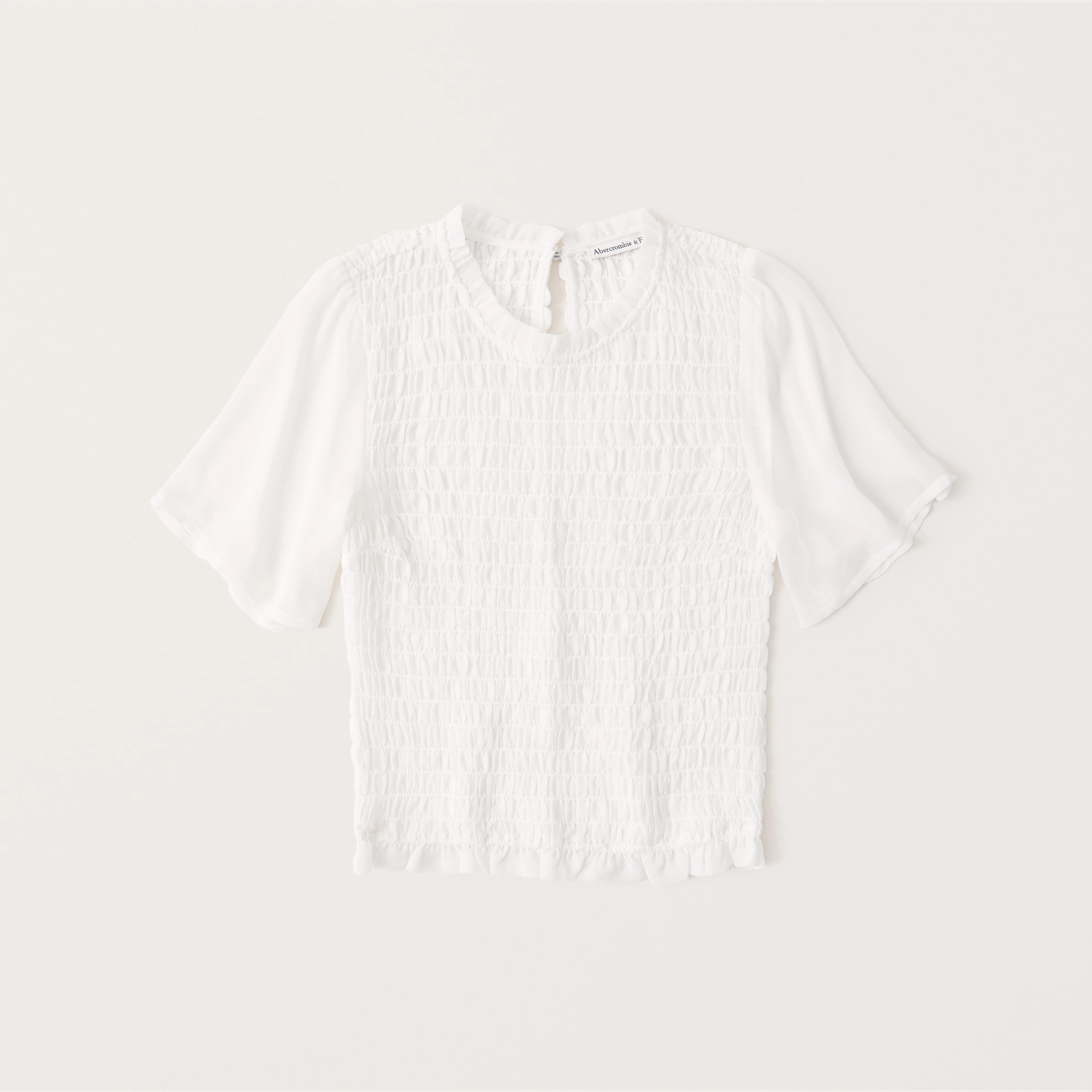 Smocked Top
					



		
	



	
		Exchange Color / Size
	


	

	

	
		


  $49
  		$49





	 

	 ... | Abercrombie & Fitch (US)