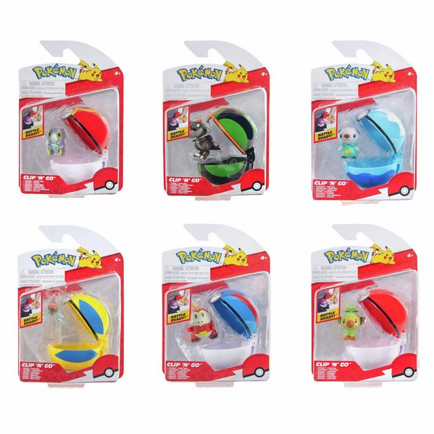 Pokémon Clip 'N' Go Battle Figure and Poké Ball Assortment | argos.co.uk