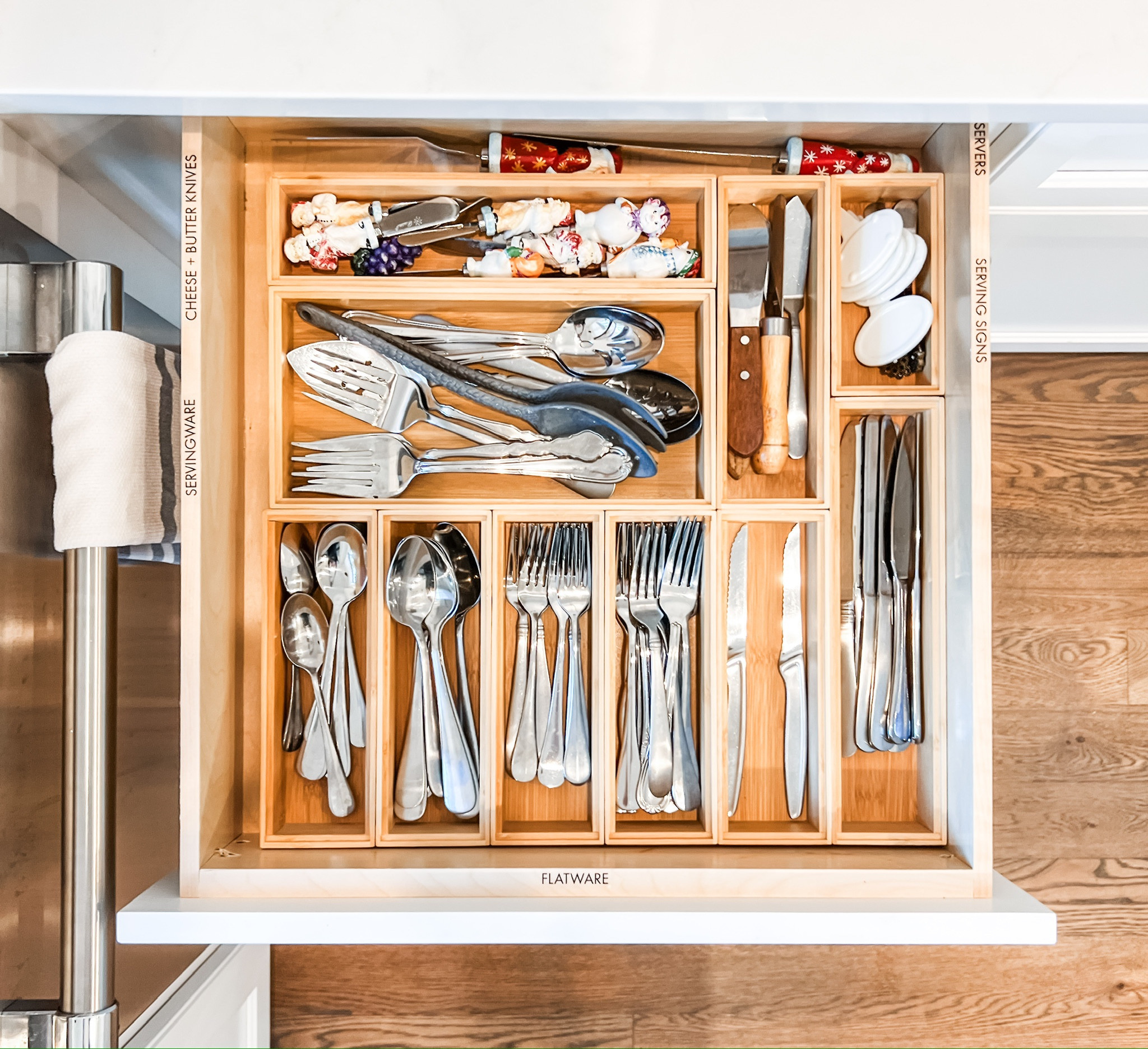 Let’s talk drawer storage! There’s so many drawers in a kitchen - utensil drawers, baggies and foil drawer, towel drawer, spice drawer, office supplies drawer, maybe you have a drawer for kids lunch prep, and um, let’s not forget - the junk drawer! 😳 We’ve got some good news! You can have drawer harmony by evaluating your drawers, editing a few things out, creating specific zones and using a few organizing products. We can’t say enough good things about these drawer organizers! They help you create custom solutions and organization for your kitchen drawers! 
Swipe —-> to see how we used these products for this client and see some befores of this space as well!

#LTKstyletip #LTKfamily #LTKhome