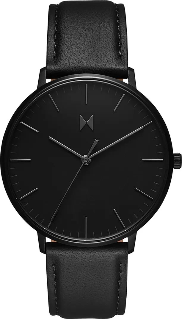 MVMT Legacy Leather Strap Watch, 42mm | Nordstrom | Nordstrom