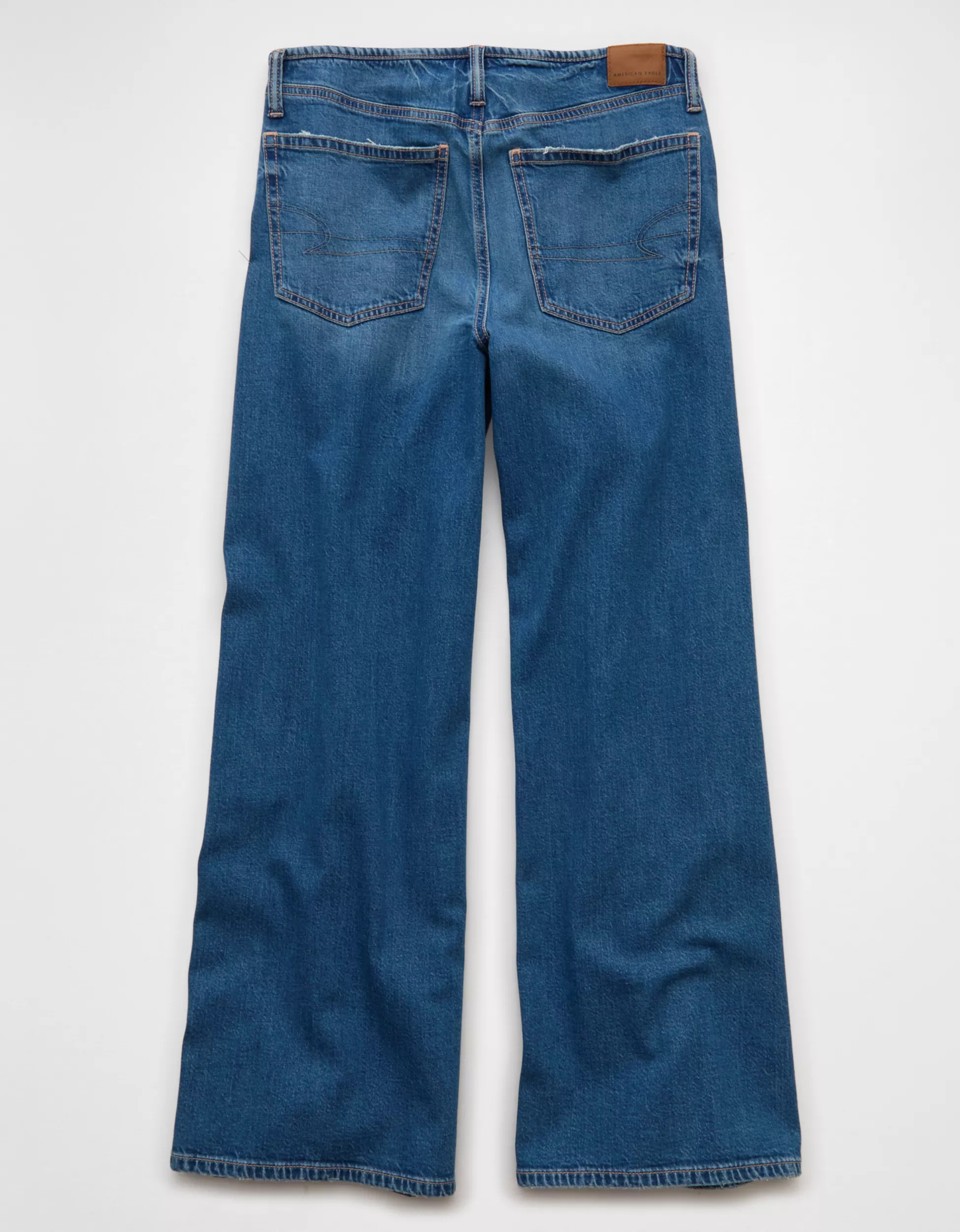 AE Dreamy Drape Strigid Low-Rise Ultra Wide-Leg Jean | American Eagle Outfitters (US & CA)