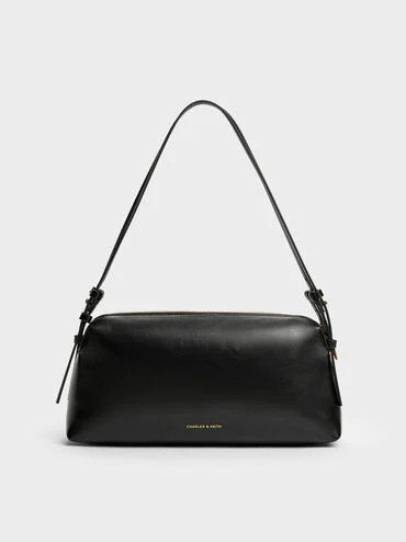 Deyna Double-Strap Shoulder Bag
    
         - Black | Charles & Keith AU