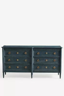 Washed Wood Six-Drawer Dresser | Anthropologie (US)