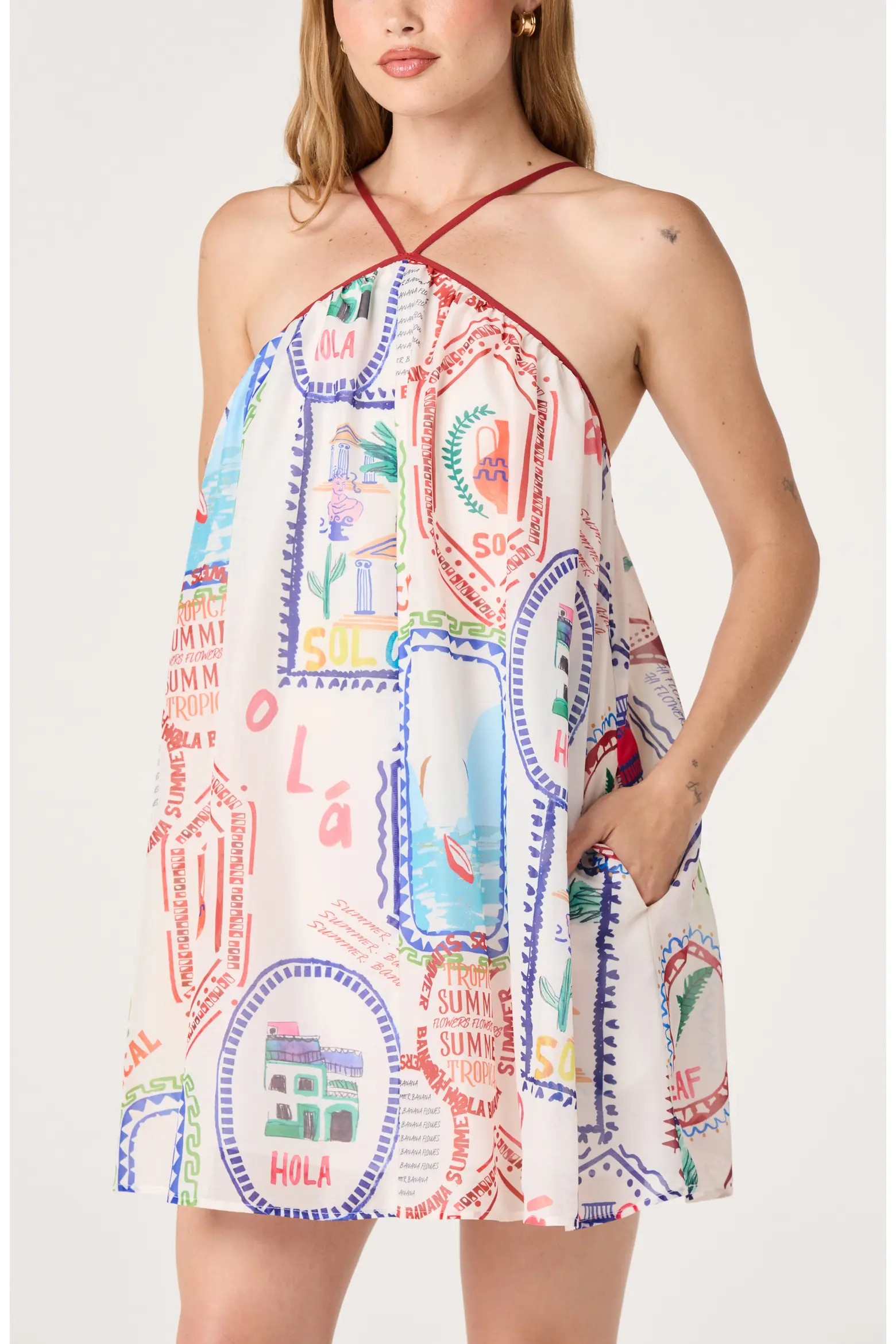 Marcela Stamp Print Minidress (Women) | Nordstrom | Nordstrom